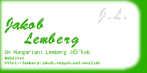 jakob lemberg business card